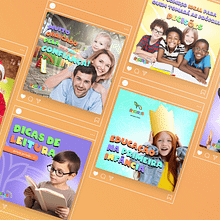 Social Media | Escola Infantil. Design, Social Media Design & Instagram project by Maria Carolina Carvalho - 02.09.2024