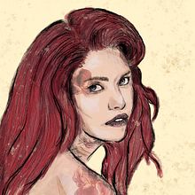 Mi proyecto del curso: Retrato ilustrado con Procreate. Un projet de Illustration traditionnelle, Illustration vectorielle, Illustration numérique , et Dessin de portrait de Alejandra Ceballos - 09.02.2024
