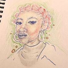 My project for course: Vibrant Portrait Drawing with Colored Pencils. Drawing, Portrait Drawing, Sketchbook, and Colored Pencil Drawing project by j_walker2 - 02.09.2024