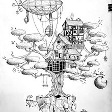 Mon projet du cours : Illustration surréaliste au feutre fin. Traditional illustration, Pencil Drawing, Drawing, Realistic Drawing, Artistic Drawing & Ink Illustration project by Joana Pln - 02.10.2024