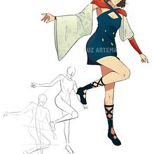 Mi proyecto del curso: Ilustración de personajes dinámicos. Un projet de Illustration traditionnelle, Conception de personnages, B, e dessinée, Créativité, Dessin, Dessin numérique , et Manga de José Miguel Guzmán Rodríguez - 09.02.2024