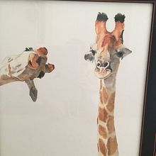 Goofy giraffes . Un proyecto de Pintura de Kathy Logan - 11.02.2024