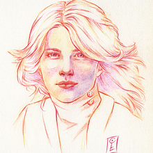 Nastassja Kinski. Drawing, Portrait Drawing, Sketchbook, and Colored Pencil Drawing project by sunngrazer - 02.11.2024