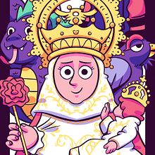 La Tierrina. Digital Illustration, Design, and Advertising project by Irene Mateos - 09.08.2023