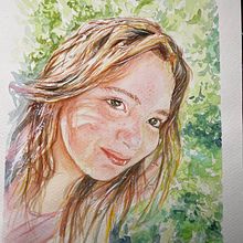 Mi proyecto del curso: Retrato contemporáneo en acuarela. Projekt z dziedziny  Sztuki piękne,  Malarstwo, Malowanie akwarelą i Portrety użytkownika ja_martineztapia - 11.02.2024