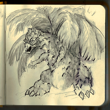 En tu Infancia y Dragones. Un progetto di Illustrazione tradizionale, Character design, Disegno a matita e Pittura ad acquerello di bruno_quinchagual - 11.02.2024