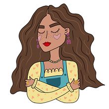 Mi proyecto: “Me amo como soy”. Traditional illustration, Vector Illustration, Drawing, and Social Media Design project by Aixa Caldeira - 02.09.2024