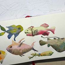 Mein Abschlussprojekt für den Kurs: Kreatives Sketching mit Aquarell für Anfänger. Traditional illustration, Sketching, Creativit, Drawing, Watercolor Painting, and Sketchbook project by bara_s - 02.23.2024