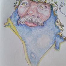 Mijn project van de cursus: Teken levendige portretten met kleurpotloden. Projekt z dziedziny  R, sunek, Portret, Sketchbook, R i sowanie kredkami użytkownika Nicolette van Eenige - 12.02.2024