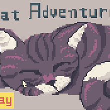 Cat Adventures  -Menu. Animated Illustration, Pixel Art, and Digital Illustration project by Rafaella Yoshida - 02.12.2024