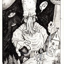 Illustration "They are Here". Un progetto di Illustrazione tradizionale e Fumetto di Evangelos Georgiou - 13.02.2024