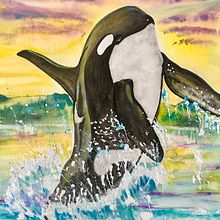 Wale Aquarell - Kurs von Antonia Reyes Montealegre. Un progetto di Belle arti, Pittura, Pittura ad acquerello e Illustrazione naturalistica di Maren Weiß - 13.02.2024