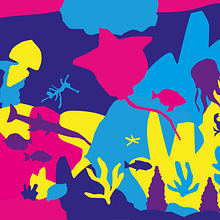 Oceano e seus padrões - Design de padrões ilustrados. Crie ilustrações vetoriais atraentes (Projeto do curso). Traditional illustration, Graphic Design, Pattern Design, and Vector Illustration project by Pedro Alfarroba - 02.18.2024