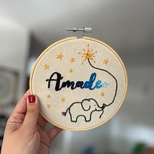 Mi proyecto del curso: Técnicas básicas para bordar letras. Un proyecto de Bordado y Diseño textil de Fiorella V - 23.12.2023