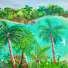 My project for course: Acrylic Painting Step by Step: Create Incredible Landscapes Ein Projekt aus dem Bereich Traditionelle Illustration, Malerei, Malerei mit Acr, l und Sketchbook von charlene9 - 14.02.2024