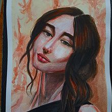 Mi proyecto del curso: Retrato artístico en acuarela. Un proyecto de Bellas Artes, Pintura, Pintura a la acuarela y Dibujo de Retrato de maldonadocristina - 12.02.2024