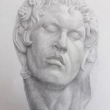 Mon projet du cours : Portraits à facettes : techniques de dessin au graphite. Fine Arts, Sketching, Drawing, Portrait Drawing, Realistic Drawing, and Artistic Drawing project by alain Masset - 02.14.2024