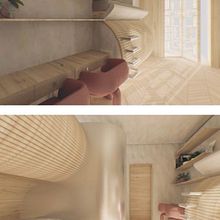 Residencia de estudiantes. Projekt z dziedziny  Architektura, Architektura wnętrz, Design, Projektowanie wnętrz, Dekoracja wnętrz,  Dekoracja wnętrz, Infografika, 3D i  Modelowanie 3D użytkownika Sara Caja Prats - 20.11.2023