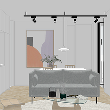 Coppelstockstraat Apartment. Projekt z dziedziny Projektowanie wnętrz, Projektowanie przestrzeni,  Architektura i Architektura wnętrz użytkownika Nadiah Posthumus - 14.02.2024