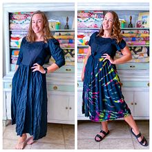 Reverse Tie Dye Dress Upcycle. Un projet de Couture de Caitlin Trantham - 14.02.2024