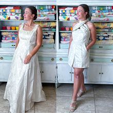 Old prom dress upcycle into a fancy romper!. Un projet de Couture de Caitlin Trantham - 14.02.2024