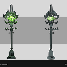 Eldritch Lamp Final Development. Concept Art project by Josh Goldblatt - 02.14.2024