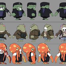 Fall Guys Skin Concepts. Concept Art project by Josh Goldblatt - 02.14.2024