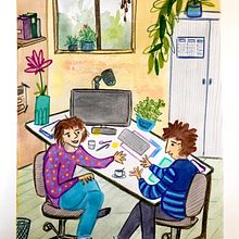 Mon projet du cours : Carnet de croquis pour explorer votre style de dessin. Traditional illustration, Sketching, Creativit, Drawing, Watercolor Painting, Sketchbook, and Gouache Painting project by juliegallissot - 02.15.2024