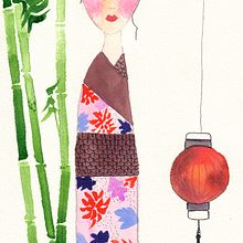 Mon projet du cours : Illustration à l’aquarelle de style japonais . % Maryline Dehaze-Dutruel tarafından hazırlanan Geleneksel illüstras, on, Çizim, Sulubo, Ve a Resim projesi - 02.15.2024