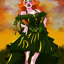 Vivienne Willow. Character Design, Digital Illustration, and Digital Painting project by Ariel Santiago - 02.14.2024