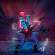 Spiderpunk. Een project van  Digitaal schilderij van thiagosrodrigues98 - 16.02.2024