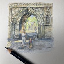 My project for course: Sketchbook Illustration with Colored Pencils. Traditional illustration, Fine Arts, Sketching, Pencil Drawing, Drawing, Artistic Drawing, and Sketchbook project by naomi_r88 - 02.14.2024