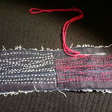 Entrenant-me en Sashiko...  . % rosertresors tarafından hazırlanan Nakış, El, af Sanatları, Kendin Yap, Geri dönüşüm, Ve Tekstil Tasarımı projesi - 02.17.2024