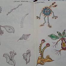 Mi proyecto del curso: Sketchbook de naturaleza fantástica: dibuja criaturas de otro mundo. Pencil Drawing, Drawing, Watercolor Painting, Sketchbook, and Naturalistic Illustration project by Cristina Ortíz_de_Montellano_Nolasco - 02.17.2024