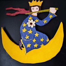 My project for course: Paper Mache for Beginners: Sculpt a Colorful Character. Un proyecto de Ilustración tradicional, Diseño de personajes, Diseño de juguetes, Art to y Creatividad con niños de Mihaela Stancu - 16.02.2024