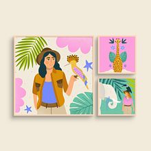 Mi proyecto del curso: Composición creativa para ilustración con Procreate. Projekt z dziedziny Trad, c, jna ilustracja, Kreat, wność, Ilustracja c, frowa, R, sunek c i frow użytkownika María José Pardo - 17.02.2024
