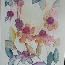 Mon projet du cours : Aquarelle florale créative : renouez avec la nature. Traditional illustration, Painting, Watercolor Painting, and Botanical Illustration project by naoa_naval - 02.18.2024