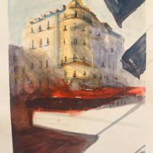 My project for course: Architectural Sketching with Watercolor and Ink. Un progetto di Bozzetti, Disegno, Pittura ad acquerello, Illustrazione architettonica, Sketchbook e Illustrazione con inchiostro di ludovicm - 18.02.2024