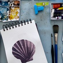 Meu projeto do curso: Ilustração de elementos naturais em aquarela. Traditional illustration, Watercolor Painting, and Naturalistic Illustration project by contato_anatrevisan - 02.18.2024