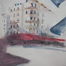 Mi proyecto del curso: Dibujo arquitectónico con acuarela y tinta Ein Projekt aus dem Bereich Skizzenentwurf, Zeichnung, Aquarellmalerei, Architektonische Illustration, Sketchbook und Illustration mit Tinte von gfmoranh0712 - 19.02.2024