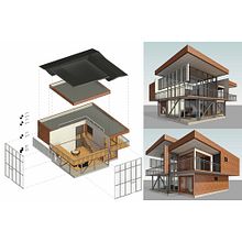 Mi proyecto del curso: Diseño y modelado arquitectónico 3D con Revit.. Un proyecto de 3D, Arquitectura, Arquitectura interior, Modelado 3D, Arquitectura digital y Visualización arquitectónica de Jonathan J. Soto D'Santiago - 10.02.2024