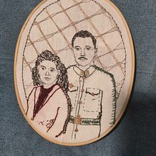 Mi proyecto del curso: Creación de retratos bordados. Embroider, and Textile Design project by M M - 02.19.2024