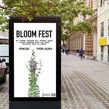 Cartel Festival "Bloom Fest". Design, e Design gráfico projeto de Laura García - 19.02.2024