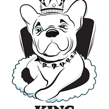 King & Queen - Bulldog Illustrations Ein Projekt aus dem Bereich Vektorillustration und Digitale Illustration von Kevin Ho - 19.02.2024