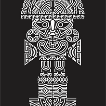 Patrón geométrico Tumi. Traditional illustration, Graphic Design, Pattern Design, Digital Illustration, and Printing project by Julio David Suclupe Caro - 11.07.2023