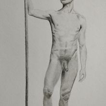 Mój projekt z kursu: Realistyczny rysunek postaci ludzkiej. Traditional illustration, Fine Arts, Sketching, Pencil Drawing, Drawing, Realistic Drawing, and Figure Drawing project by Agata Ogłaza - 02.20.2024
