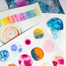 My project for course: Modern Watercolor Techniques. Traditional illustration, Fine Arts, Painting, and Watercolor Painting project by Yolene Dabreteau - 02.20.2024