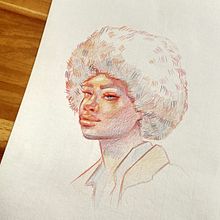 Meu projeto do curso: Desenho de retratos vibrantes com lápis de cor. Un proyecto de Dibujo, Dibujo de Retrato, Sketchbook y Dibujo con lápices de colores de Bárbara De Biasi - 19.02.2024