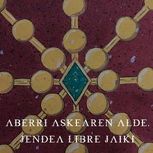 Aberri askearen alde, jendea libre jaiki. Un proyecto de Diseño, Ilustración tradicional, Bellas Artes, Diseño gráfico, Pintura, Tipografía, Lettering, Bocetado, Creatividad, Dibujo, Diseño de carteles, Dibujo artístico, Instagram, Ilustración botánica, Diseño tipográfico, H, lettering y Pintura gouache de Mikel Urtasun Osacar - 23.12.2021