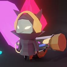 Crystal CATtcher - Minha modelagem de personagens low poly para videogames . 3D, 3D Modeling, Video Games, 3D Character Design, and Game Design project by Dany ELen Souza Lima - 02.20.2024